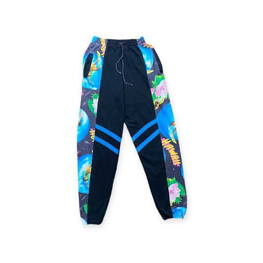 90s Benger Surfing Trainingshose Baumwolle Blau/Bunt M