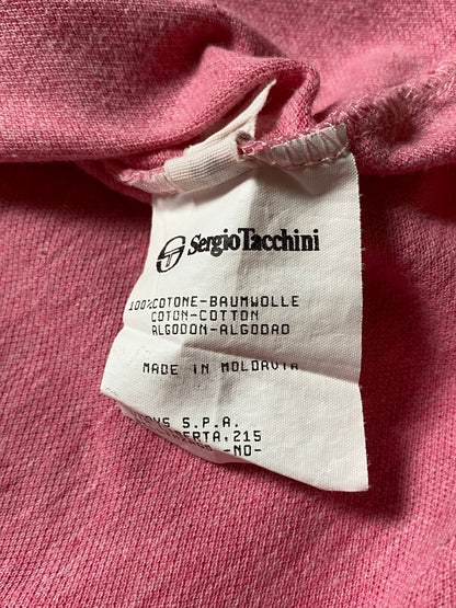 90s Sergio Tacchini Poloshirt Baumwolle Rot M