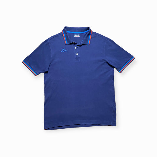 90s Kappa Poloshirt Baumwolle Blau L