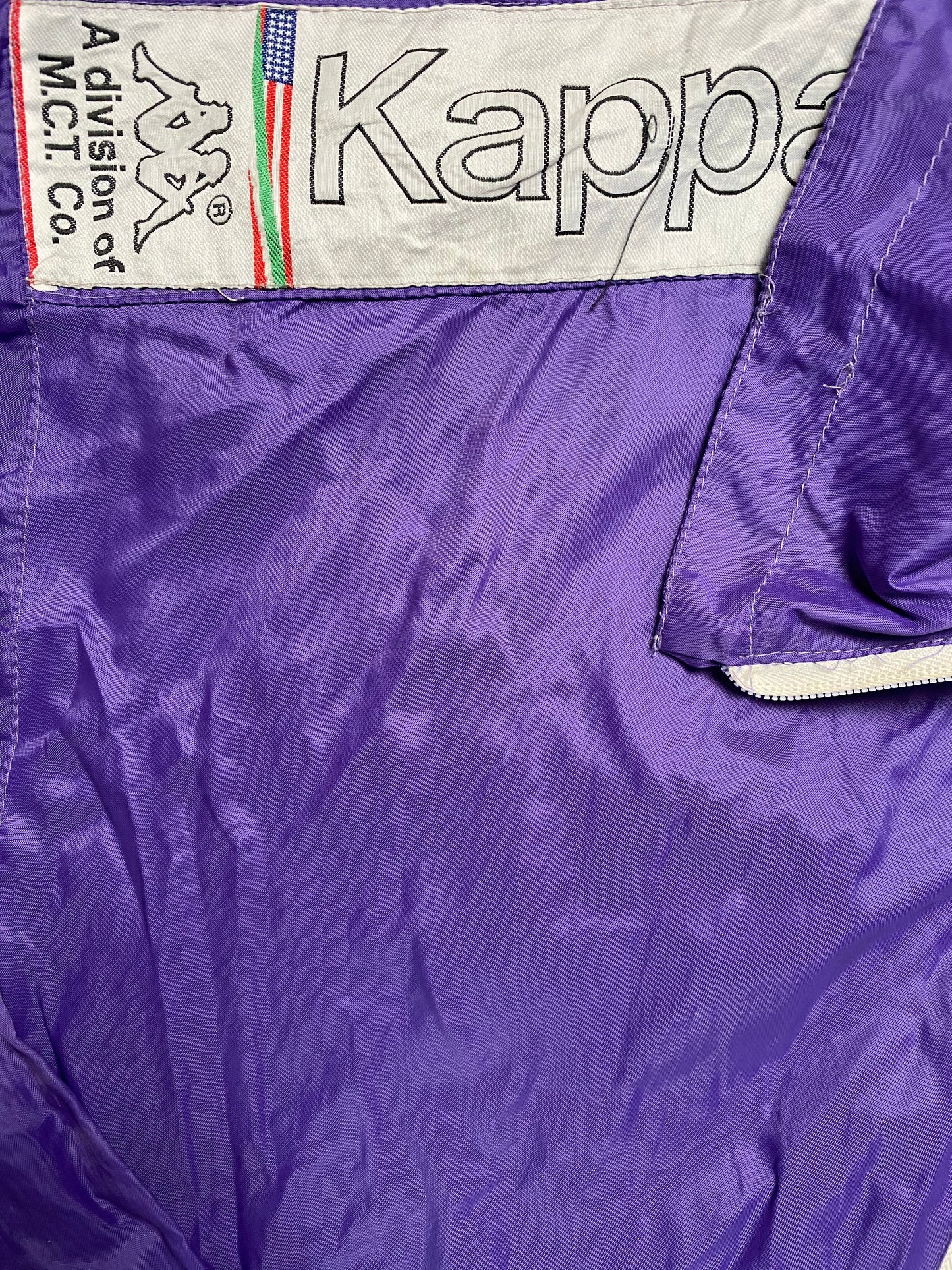 90s Kappa Regenjacke Nylon Lila M