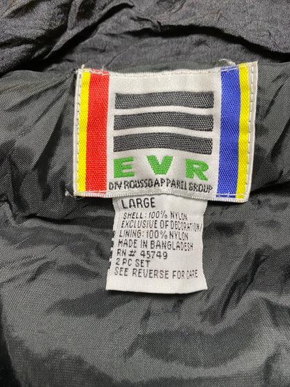 80s EVR Trainingsjacke Nylon Schwarz/Bunt M