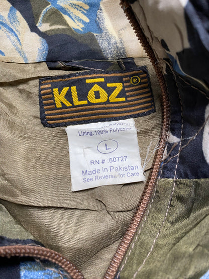 90s Kloz Trainingsjacke Blau/Khaki L