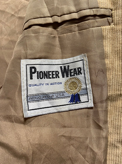 90s Pioneer Wear Western USA Blazer Denim Beige/Braun M