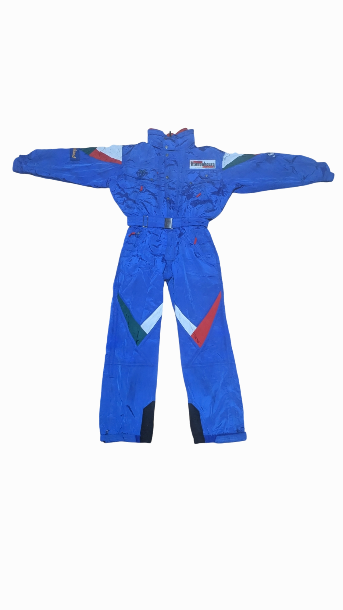 90s Vouarnet Winter Skianzug Nylon Blau L