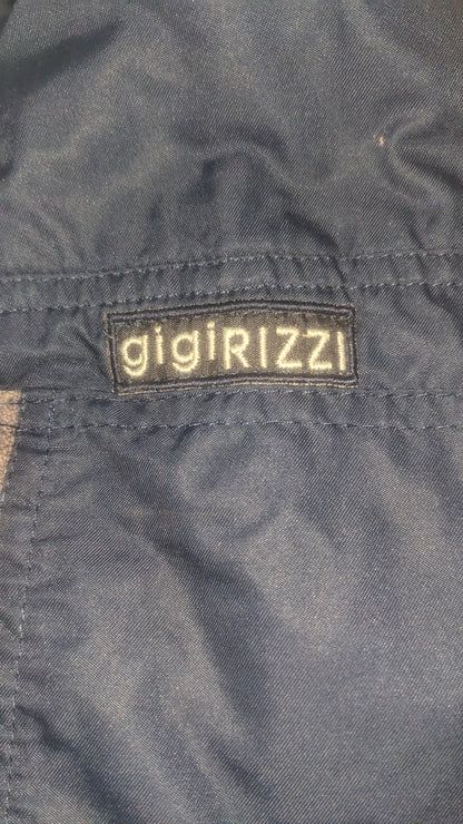 80s Gigirizzi Winter Skianzug Nylon Blau XL