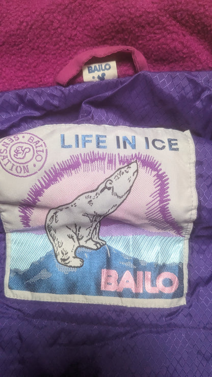 90s Bailo Winter Skianzug Nylon Flieder/Lila M