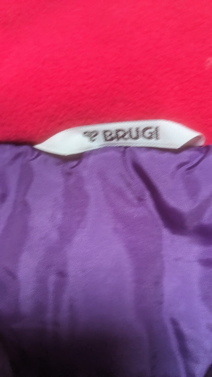 90s Brugi Winter Skianzug Nylon Lila/Grün L