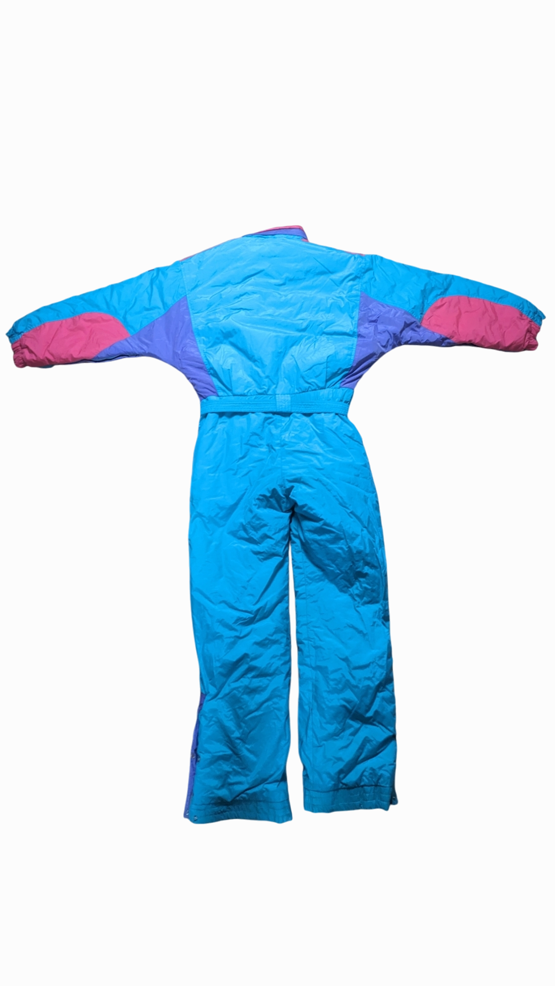 90s Brugi Winter Skianzug Nylon Grün/Lila S