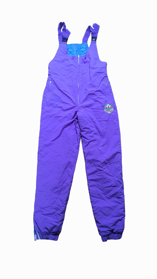 90s Winter Ski Hose Lila/Blau M