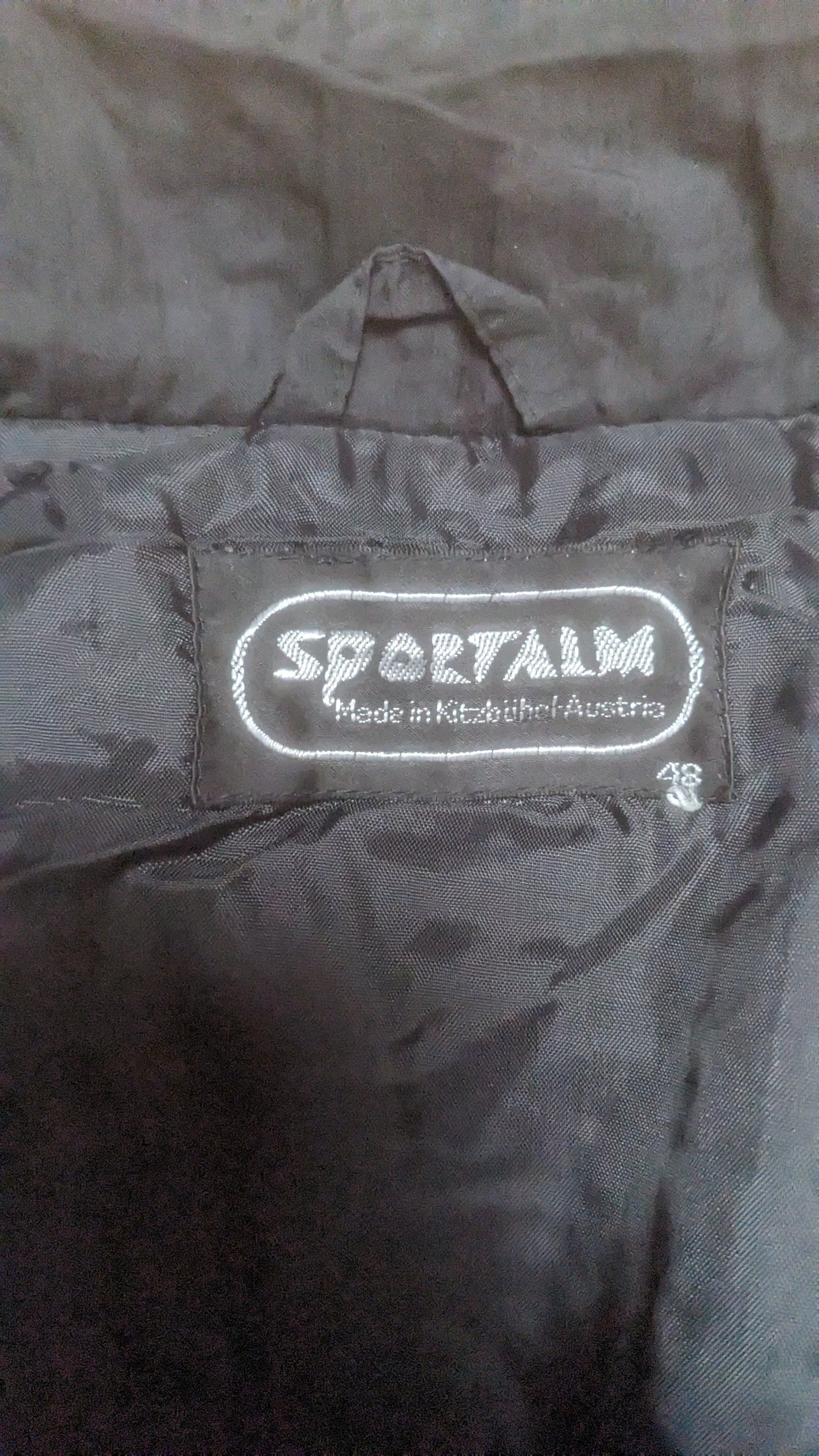 90s Sportalm Winter Skianzug Nylon Schwarz M