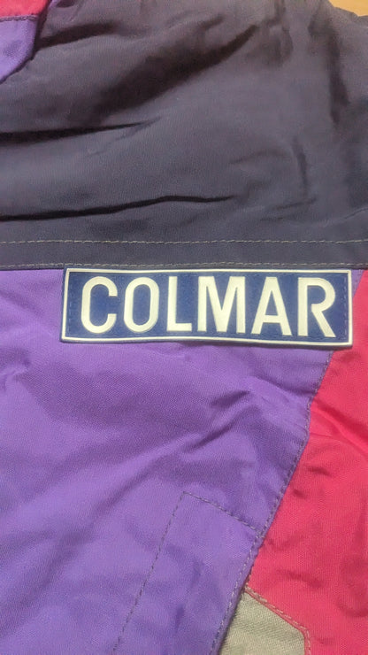 90s Colmar Winter Ski Jacke Lila/Türkis M