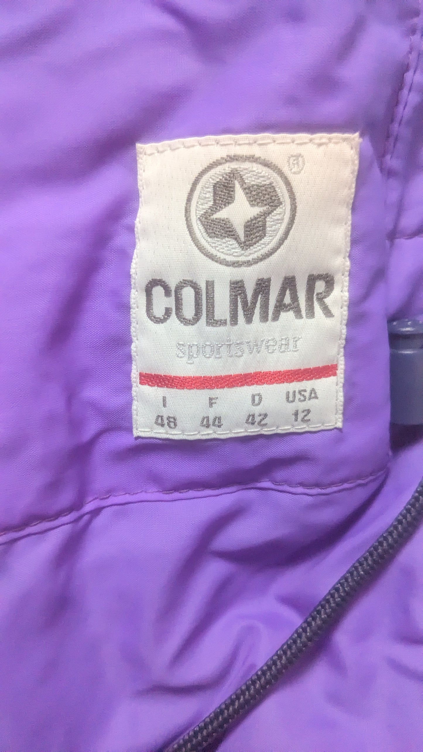 90s Colmar Winter Ski Jacke Lila/Türkis M