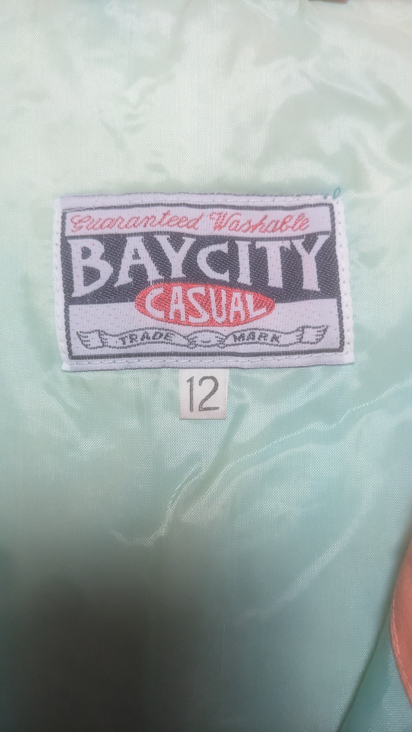 90s Baycity Winter Skianzug Mintgrün/Lila S