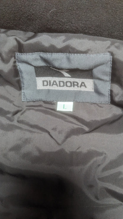 90s Diadora Winter Skianzug Nylon Schwarz/Blau L