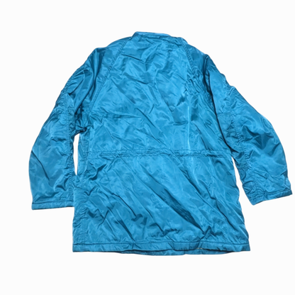 80s Winter Jacke Nylon Grün/Gelb L