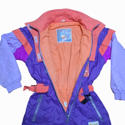 90s Danik Winter Skianzug Nylon Lila/Flieder L