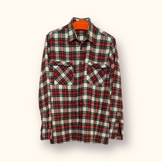 Flannel Hemd Schwarz/Rot S