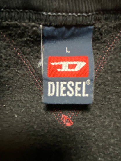 Diesel Sweatshirt Baumwolle Schwarz/Rot M