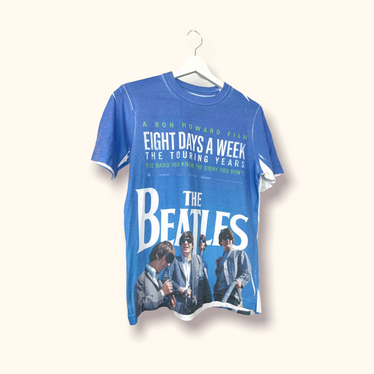 The Beatles T-Shirt Blue White S